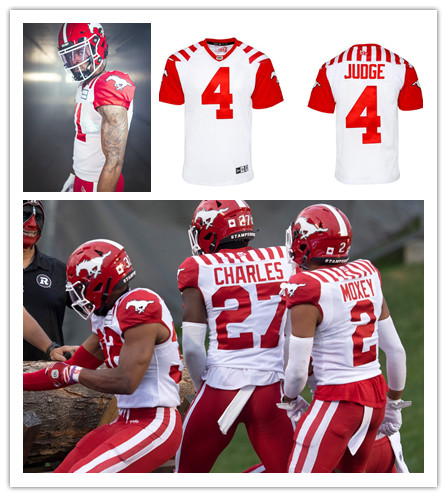 CFL Calgary Stampeders Custom 2025 White Away Jersey